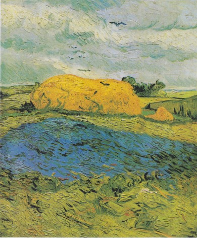 Van Gogh’s “Wheat Stack Under a Clouded Sky.” Courtesy of the Van Gogh Museum, Amsterdam. Public domain.